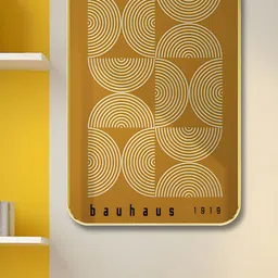 Aura BAUHAUS Brown Abstract Wall Painting-14