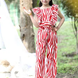 Cutiekins Girls Printed Top with Palazzos-image-21