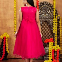 Aarika Net A-Line Midi Dress image 5