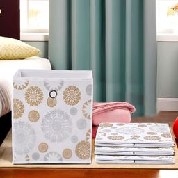 Aura White Set of 4 Regular Drawer Organiser Organisers-3