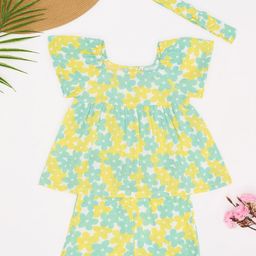 Pantaloons Baby Girls Printed Top with Shorts-29