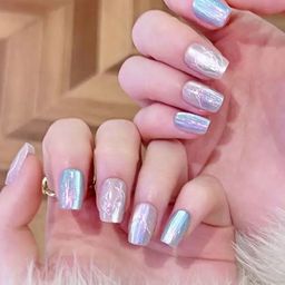 GLOW CUPID Set Of 24 Reusable Glossy Finish Press On Nails With Glue - Artistic Allure image 5