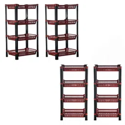 Kuber Industries Maroon & Black 4 Pieces Kitchen Multi-Utility Organiser-8