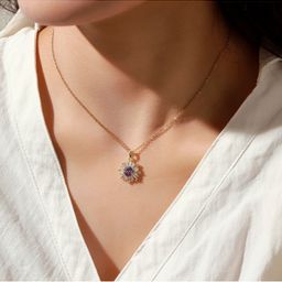SALTY Women Stone-Studded Pendant With Chain image 4