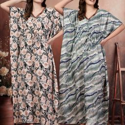 KLOTTHE Multi Maxi Nightdress-image-68