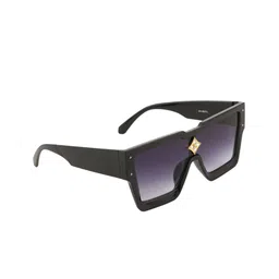 BAYBERRY Unisex Black Lens & Black Square Sunglasses with-image-34