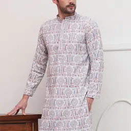 Anouk Men Floral Embroidered Floral Kurta-image-96