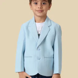YK Boys Single-Breasted Full Sleeves Blazer With Graphic Printed T-Shirt-12