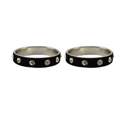 Vidhya Kangan Black Stainless Steel Bangles-image-25