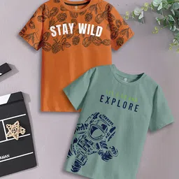 CODEZ Boys 2 Pure Cotton T-shirt-image-99