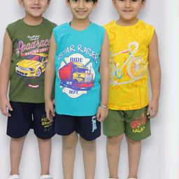 CHANDRIKA Kids-Boys Multi Clothing Set-image-60