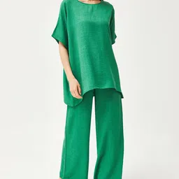 Olalook Round-Neck Short Extended Sleeve Tunic & Trousers-picture-25