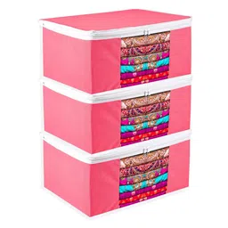 Kuber Industries Pink Set of 3 Regular Multi-Utility Organisers image 2