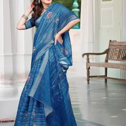 Suha Floral Zari Pure Cotton Saree-picture-11