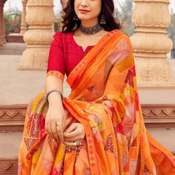 DIVASTRI Poly Chiffon Saree image 2