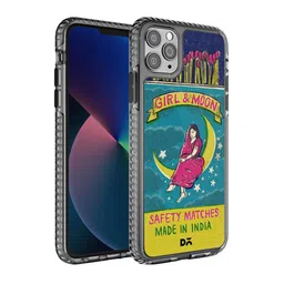 DailyObjects Transparent & Blue Printed Stride 2.0 Case Cover For iPhone 11 Pro-55