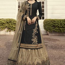 ASISA Embroidered Semi-Stitched Dress Material-image-75