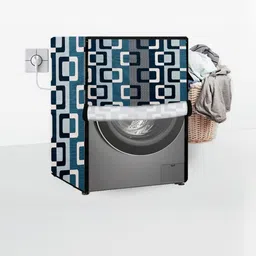 Stylista Blue PVC Washing Machine Cover-42