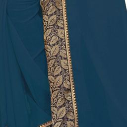 limtd Zari Pure Georgette Saree image 2