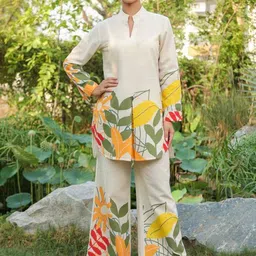 RUNAYA NX Digital Printed Tunic & Trousers Co-Ord Set-image-89
