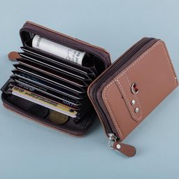 SZN Unisex Brown RFID Protected Wallet-32