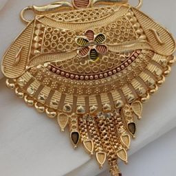 niva fashion Women Brass & Gold-Plated Floral Pendant-image-33