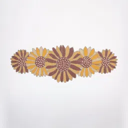 Exotic India Handmade Multi Flower Beaded Table Runner-14