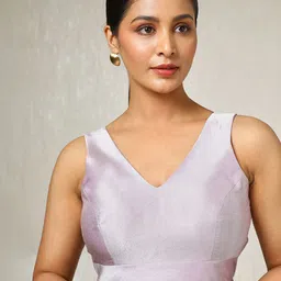 Soch Woven Designed V Neck Saree Blouse-image-84