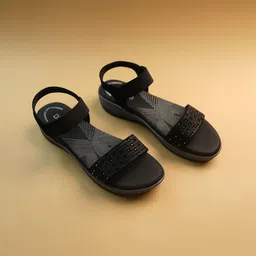 Ozuri Embellished Wedge Sandals-85