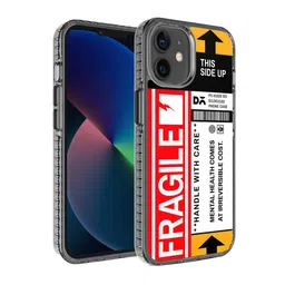 DailyObjects Transparent & Red Printed  iPhone 12 Back Cover-53