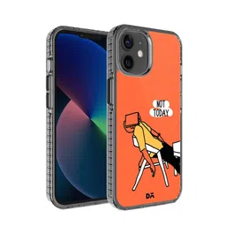 DailyObjects Orange Not Today Printed iPhone 12 Back Case-1