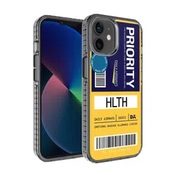 DailyObjects Unisex Yellow & Blue Priority iPhone 12 Back Case-2