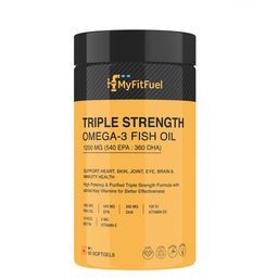 MyFitFuel Triple Strength Omega 3 Fish Oil 1200mg - 60 Capsules-0