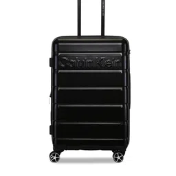Calvin Klein Ridge-Line Textured Medium Trolley Suitcase-53