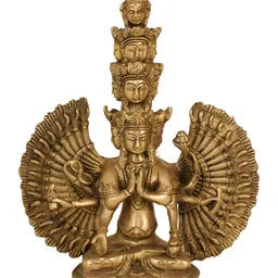 Exotic India Gold-Toned Religious Idol Showpiece-49