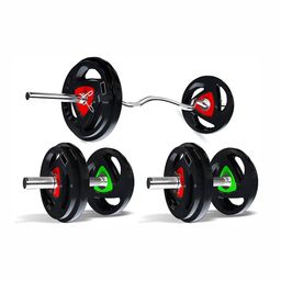 YMD Set Of 25 Rods & Plates Home Gym Combo image 4