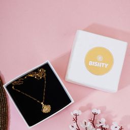 Bishty Fashion Stainless Steel Gold-Plated Pearls Beaded Contemporary Pendant With Chain-image-83