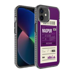 DailyObjects Purple & White Printed iPhone 12 Back Case-99