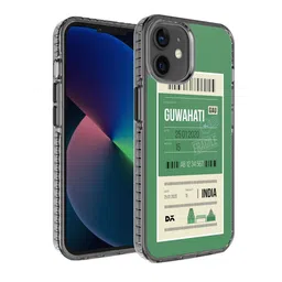 DailyObjects Green Printed Guwahati City Tag Stride 2.0 iPhone 12 Mini Phone Case-67