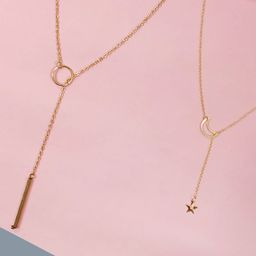 OOMPH Gold-Toned Set Of 2 Necklace-99