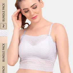 Amour Secret Pack Of 2 Floral Bralette Lace Bra-image-95