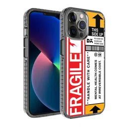 DailyObjects Yellow & Red Fragile iPhone 12 Pro Back Case-41