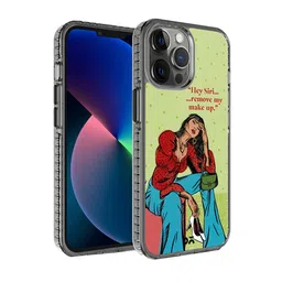 DailyObjects Green & Red Hey Siri iPhone 12 Pro Back Case-5