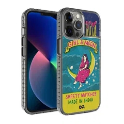 DailyObjects Blue Printed Moon Girl Matchbox Stride 2.0 iPhone 12 Pro-34