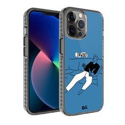 DailyObjects Black & Blue Unwinder Stride 2.0 iPhone 12 Pro Back Case-9