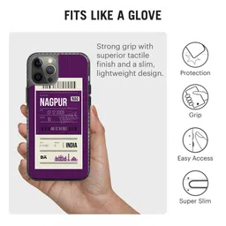 DailyObjects Transparent & Purple Printed Stride 2.0 Case Cover For iPhone 12 Pro image 4