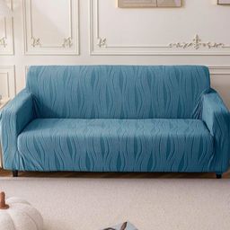House Of Quirk Triple Seater Jacquard Waterproof Crizzle Pattern Fabric Sofa Cover-image-92