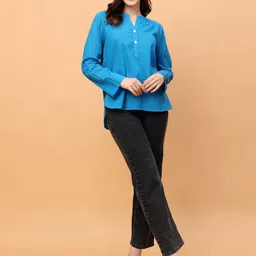RANGRIWAZ Cotton High-Low Top-image-88