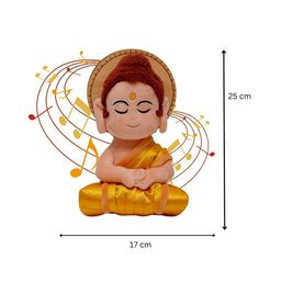Panda's Box Kids Mantra Chanting Gautam Buddha Plush Soft Toy image 4