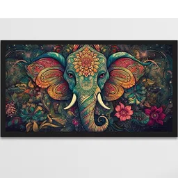 DEKORSTATION Multicoloured Ethnic Motif Canvas Wall Paintings-18
